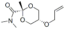 1,3-Dioxane-2-carboxamide,N,N,2-trimethyl-5-(2-propenyloxy)-,cis-(9CI) Structure