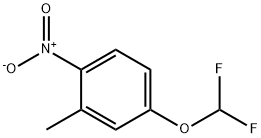 Benzene, 4-(difluoromethoxy)-2-methyl-1-nitro- (9CI) Structure