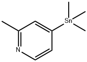 2-METHYL-4-(TRIMETHYLSTANNANYL)PYRIDINE Structure