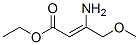 2-Butenoic  acid,  3-amino-4-methoxy-,  ethyl  ester Structure