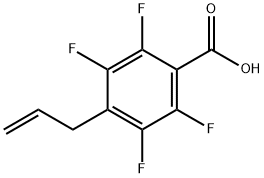 4-アリル-2,3,5,6-テトラフルオロ安息香酸 化学構造式