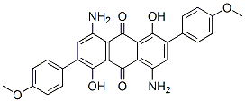 4,8-diamino-1,5-dihydroxy-2,6-bis(4-methoxyphenyl)anthraquinone|