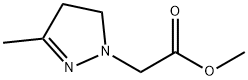 1H-Pyrazole-1-acetic  acid,  4,5-dihydro-3-methyl-,  methyl  ester 化学構造式