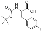 BOC-P-FLUORO-DL-PHE-OH Struktur