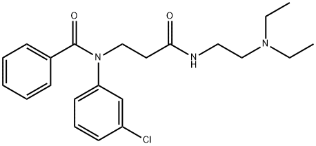 N-(m-Chlorophenyl)-N-[2-[[2-(diethylamino)ethyl]carbamoyl]ethyl]benzamide Structure