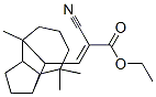 ethyl 2-cyano-3-(decahydro-4,8,8-trimethyl-1,4-methanoazulen-9-yl)acrylate Struktur