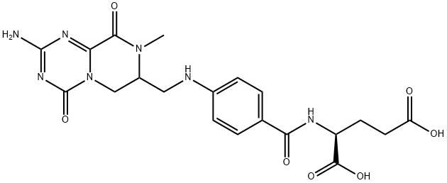 N-[4-[[(2-AMino-6,7,8,9-tetrahydro-8-Methyl-4,9-dioxo-4H-pyrazino[1,2-a]-1,3,5-triazin-7-yl)Methyl]aMino]benzoyl]-L-glutaMic Acid,79573-48-1,结构式