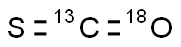 CARBONYL-13C,18O SULFIDE Structure