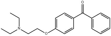 4-[2-(diethylamino)ethoxy]benzophenone Struktur