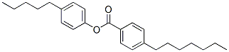 4-ヘプチル安息香酸4-ペンチルフェニル 化学構造式