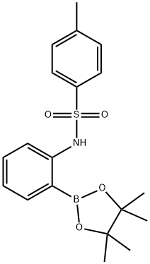 2-(TOLUENE-4-SULFONYLAMINO)PHENYLBORONIC ACID, PINACOL ESTER 化学構造式