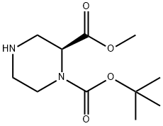 (S)-1-BOC-2-哌嗪甲酸甲酯 结构式