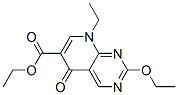 2-エトキシ-8-エチル-5,8-ジヒドロ-5-オキソピリド[2,3-d]ピリミジン-6-カルボン酸エチル 化学構造式