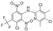 3,5-dichloro-N-[3-chloro-2,6-dinitro-4-(trifluoromethyl)phenyl]-4,6-di methyl-pyridin-2-amine 结构式