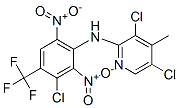 2-Pyridinamine, 3,5-dichloro-N-(3-chloro-2,6-dinitro-4-(trifluoromethy l)phenyl)-4-methyl-,79614-64-5,结构式