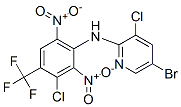 5-bromo-3-chloro-N-[3-chloro-2,6-dinitro-4-(trifluoromethyl)phenyl]pyr idin-2-amine,79614-72-5,结构式