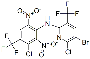 2-Pyridinamine, 5-bromo-6-chloro-N-(3-chloro-2,6-dinitro-4-(trifluorom ethyl)phenyl)-3-(trifluoromethyl)-,79614-83-8,结构式