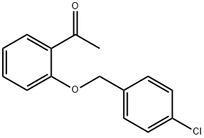1-(2-[(4-CHLOROBENZYL)OXY]PHENYL)-1-ETHANONE Structure