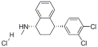 4-(3,4-Dichlorophenyl)-1,2,3,4-tetrahydro-N-methyl-1-naphthalenamine hydrochloride 化学構造式