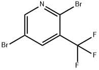 2,5-Dibromo-3-(trifluoromethyl)pyridine Struktur