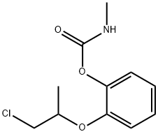 [2-(1-chloropropan-2-yloxy)phenyl] N-methylcarbamate Struktur