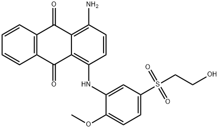 1-amino-4-[[5-[(2-hydroxyethyl)sulphonyl]-2-methoxyphenyl]amino]anthraquinone 结构式