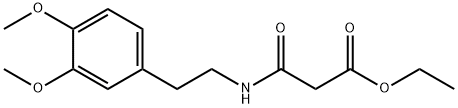 Propanoic  acid,3-[[2-(3,4-dimethoxyphenyl)ethyl]amino]-3-oxo-,ethyl  ester,79641-41-1,结构式