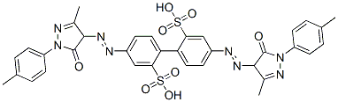 79665-32-0 4,4'-bis[[4,5-dihydro-3-methyl-1-(4-methylphenyl)-5-oxo-1H-pyrazol-4-yl]azo][1,1'-biphenyl]-2,2'-disulphonic acid