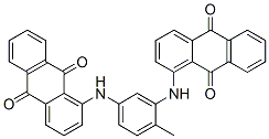 1,1'-(4-メチル-1,3-フェニレン)ジイミノビス(9,10-アントラセンジオン) 化学構造式
