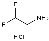 2,2-ジフルオロエチルアミン塩酸塩 化学構造式