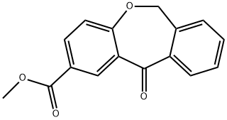 11-OXO-6,11-DIHYDRO-DIBENZOB,EOXEPINE-2-CARBOXYLIC ACID METHYL ESTER Struktur