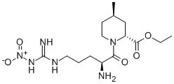 2-PIPERIDINECARBOXYLIC ACID, 1-[2-AMINO-5-[[IMINO(NITROAMINO)METHYL]AMINO]-1-OXOPENTYL]-4-METHYL-,ETHYL ESTER,[2R-[1(S*),2ALPHAR,4BETA]]