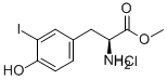 3-碘-L-酪氨酸-甲酯盐酸盐 结构式