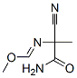 Methanimidic  acid,  N-(2-amino-1-cyano-1-methyl-2-oxoethyl)-,  methyl  ester,79681-03-1,结构式