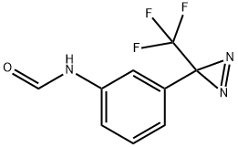 3-(TRIFLUOROMETHYL)-3-[M(FORMAMIDE)PHENYL]DIAZIRINE, 79684-40-5, 结构式