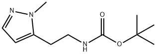 Carbamic acid, [2-(1-methyl-1H-pyrazol-5-yl)ethyl]-, 1,1-dimethylethyl ester (9CI) 结构式