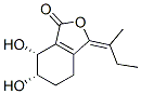 1(3H)-Isobenzofuranone, 3-butylidene-4,5,6,7-tetrahydro-6,7-dihydroxy-, (6S,7R)- (9CI) Struktur