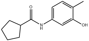 Cyclopentanecarboxamide, N-(3-hydroxy-4-methylphenyl)- (9CI) 化学構造式