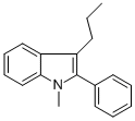 1-METHYL-2-PHENYL-3-PROPYLINDOLE 化学構造式