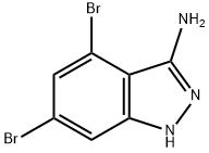 4,6-二溴-3-氨基吲唑, 796970-45-1, 结构式