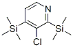 Pyridine, 3-chloro-2,4-bis(trimethylsilyl)- (9CI) Structure