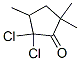 Cyclopentanone, 2,2-dichloro-3,5,5-trimethyl- (9CI) Structure