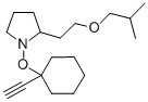 Pyrrolidine, 1-(1-((1-ethynylcyclohexyl)oxy)-2-(2-methylpropoxy)ethyl) - Structure