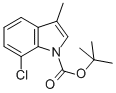 T-BUTYL 7-CHLORO-3-METHYL-1H-INDOLE-1-CARBOXYLATE,797031-78-8,结构式