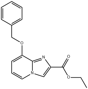 8-BENZYLOXY-IMIDAZO[1,2-A]PYRIDINE-2-CARBOXYLIC ACID ETHYL ESTER, 79707-07-6, 结构式