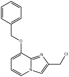 8-BENZYLOXY-2-CHLOROMETHYL-IMIDAZO[1,2-A]PYRIDINE 化学構造式