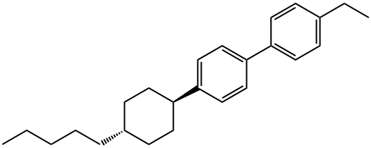 反-4-乙基-4’-(4-正戊基环己基)-1,1’-联苯,79709-85-6,结构式
