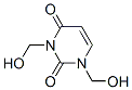 2,4(1H,3H)-Pyrimidinedione, 1,3-bis(hydroxymethyl)- Structure