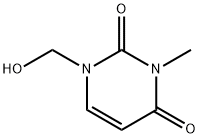 2,4(1H,3H)-Pyrimidinedione, 1-(hydroxymethyl)-3-methyl- Struktur