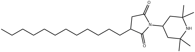 3-十二烷基-1-(2,2,6,6-四甲基-4-哌嗪基)吡咯烷-2,5-二酮,79720-19-7,结构式